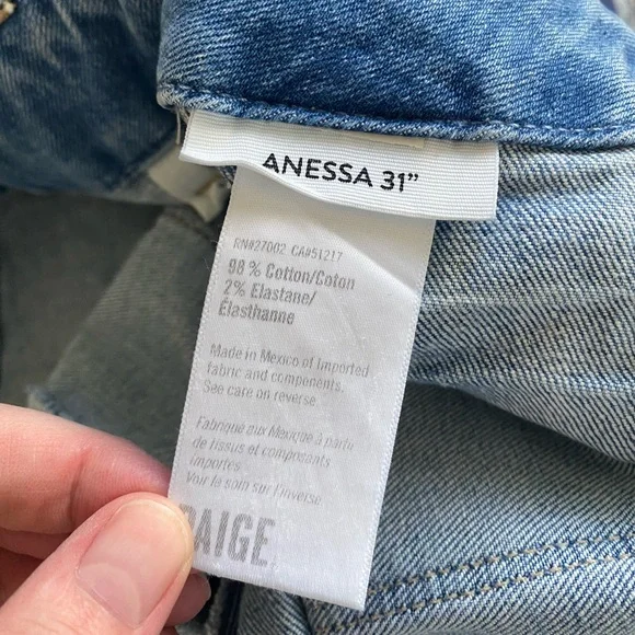 NWOT - PAIGE Women's Anessa Jeans - Size 31 | 31” Inseam - Picture 12 of 12